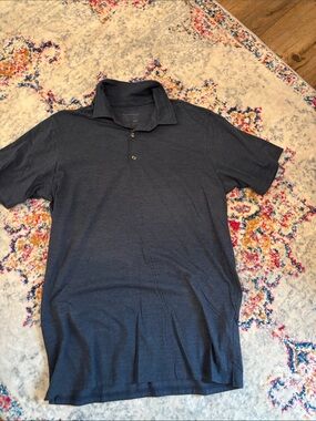 Men's Short Sleeve Polo in Dark Navy - Classic Casual Top